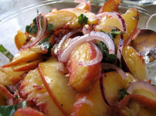 Peach And Red Onion Relish